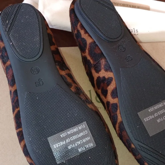 Kenneth Cole Leopard Print Flats - Picture 4 of 6